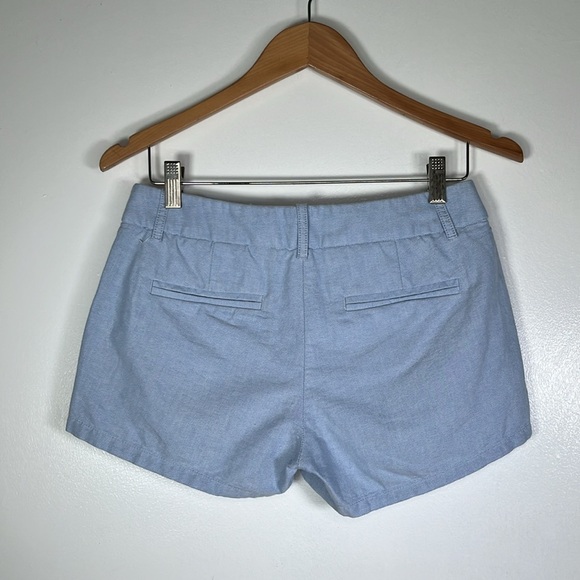 J.crew light blue cotton trouser shorts 0 | coastal granddaughter preppy travel - Picture 4 of 14